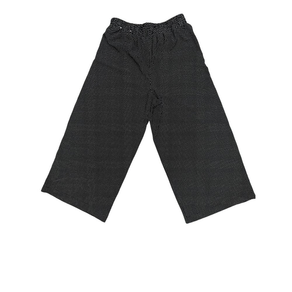 Adrianna Papell LG Polka Dot Culotte Pants Retro Wide Leg Trousers Chic Goucho - Picture 4 of 10